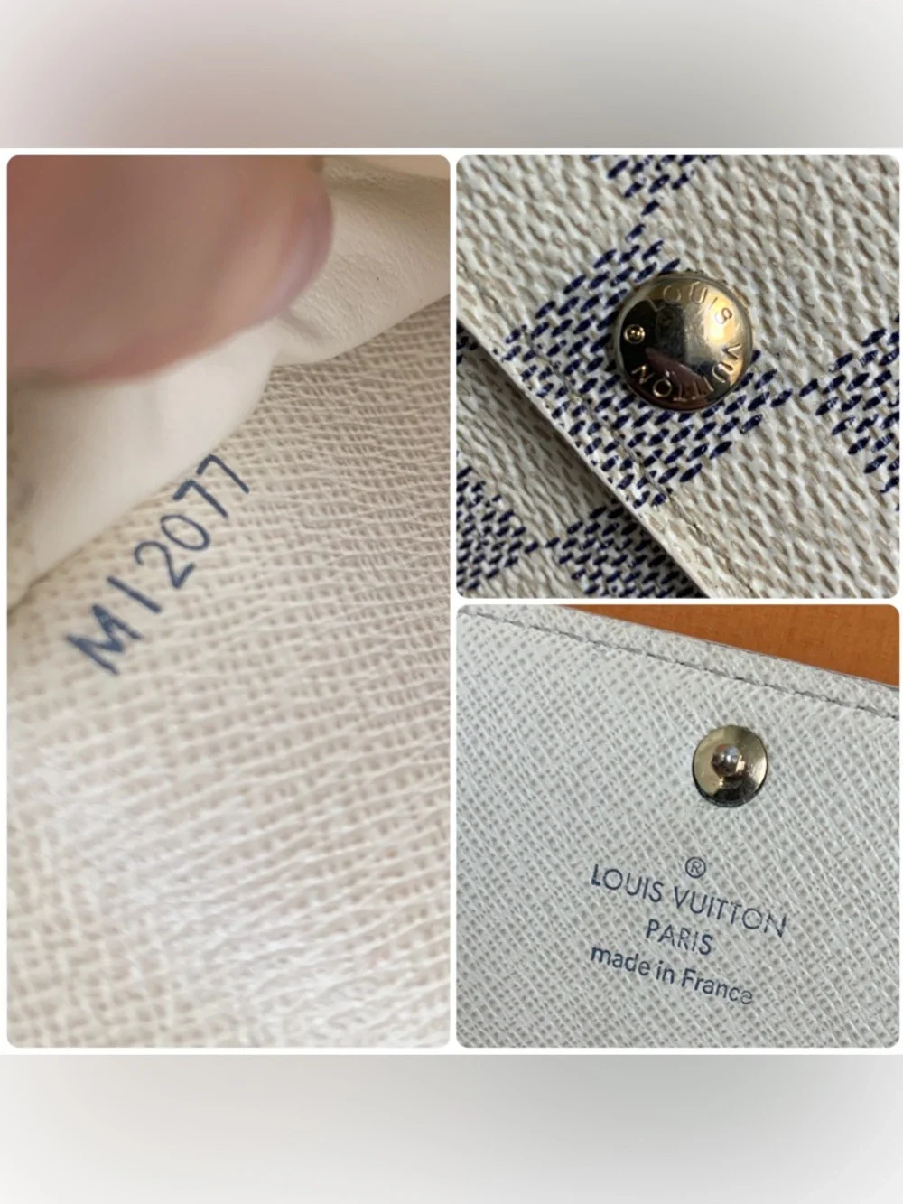 2007 authentic Louis Vuitton Damier Azur Sarah wallet w/ box & conversion kit. - Picture 15 of 16